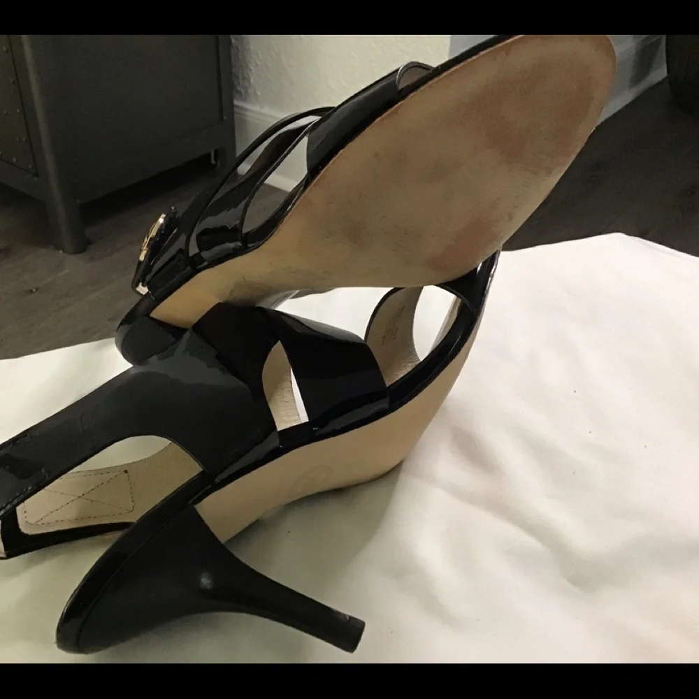 Michael Kors Strapoy Heels Patent Leather